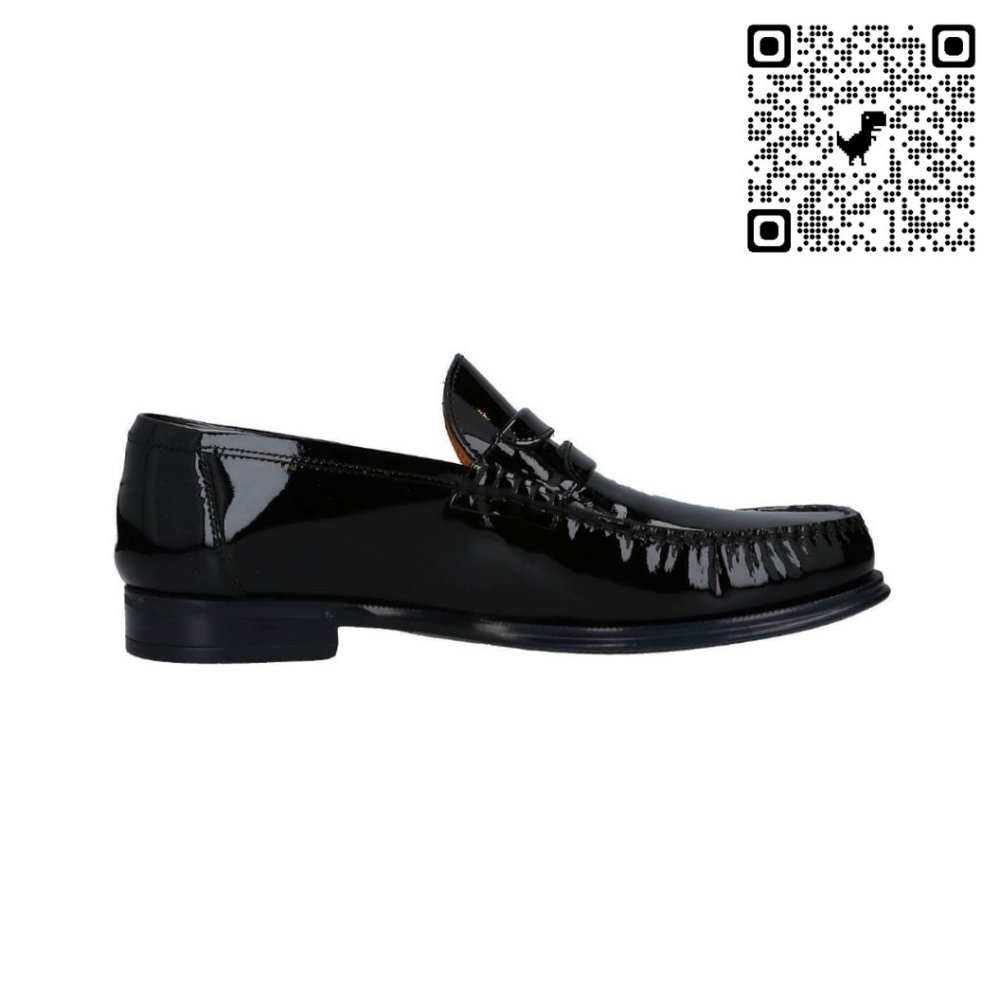 DOLCE & GABBANA Black Patent Leather Loafers